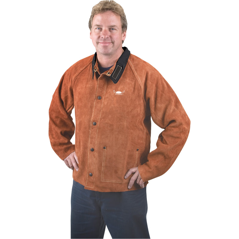 Welding Jacket, Leather, Medium, Lava Brown™