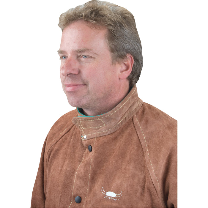 Welding Jacket, Leather, Large, Lava Brown™