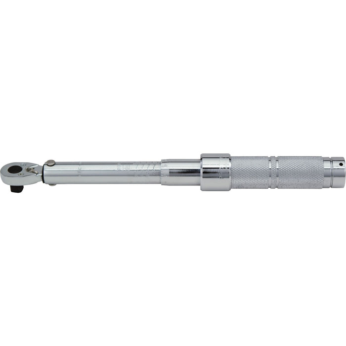 Ratcheting Head Micrometer Torque Wrench, Click, 1/2" Square Drive, 50 - 250 lbf. Ft