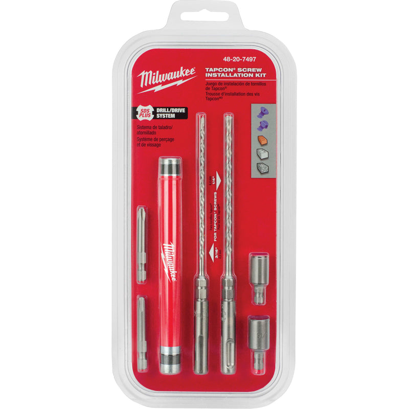 Installation Kit for Concrete Screw, 8 Pieces, Carbide