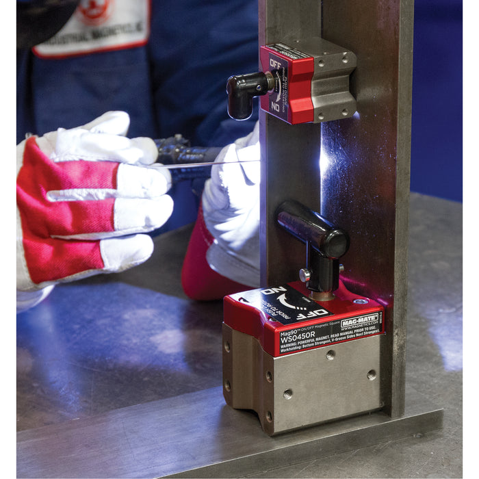 Mag90™ On/Off Magnetic Squares, 3" L x 2-1/2" W x 4-5/8" H, 450 lbs.