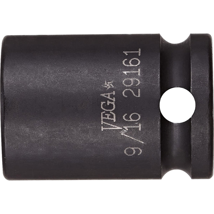 Socket, Impact, 15 mm, 3/8" Drive, 6 Points
