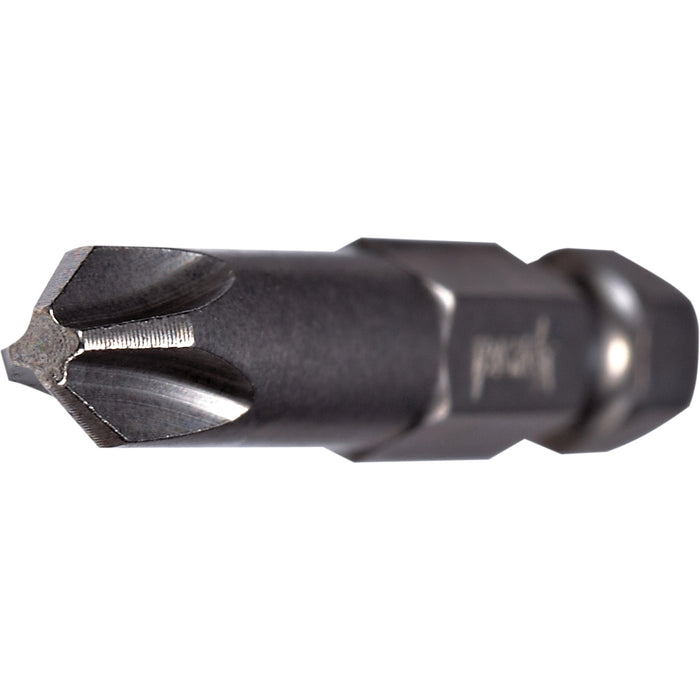 Power Bit, Phillips, #2 Tip, 1/4" Drive Size, 8" Length