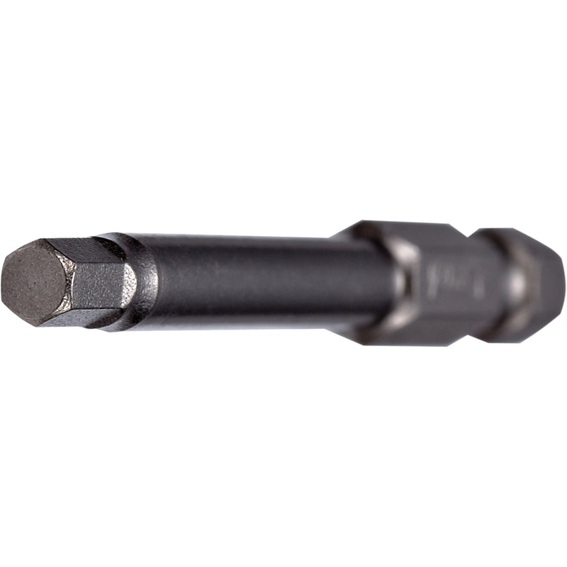 Power Bit, Hex, 5 mm Tip, 1/4" Drive Size, 6" Length