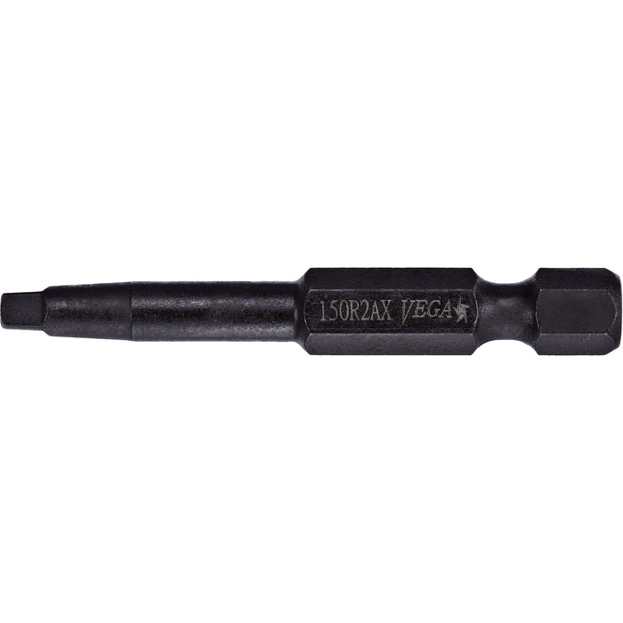 X-Hard Power Bit, Square, #2 Tip, 1/4" Drive Size, 6" Length