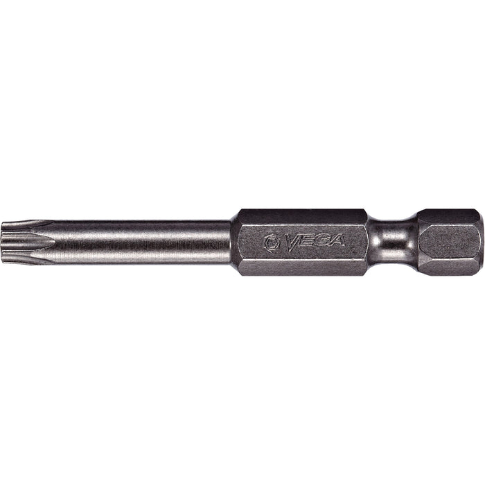 Power Bit, Torx, T-25 Tip, 1/4" Drive Size, 6" Length