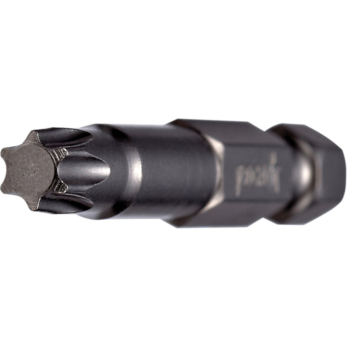 Power Bit, Torx, T-6 Tip, 1/4" Drive Size, 2" Length