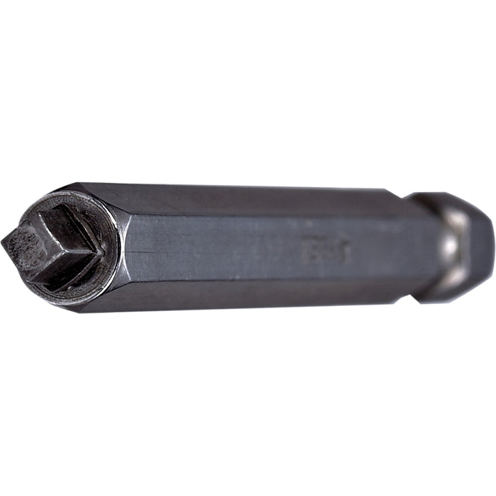 Two-Piece Construction Power Bit, Square, #2 Tip, 1/4" Drive Size, 3-1/2" Length