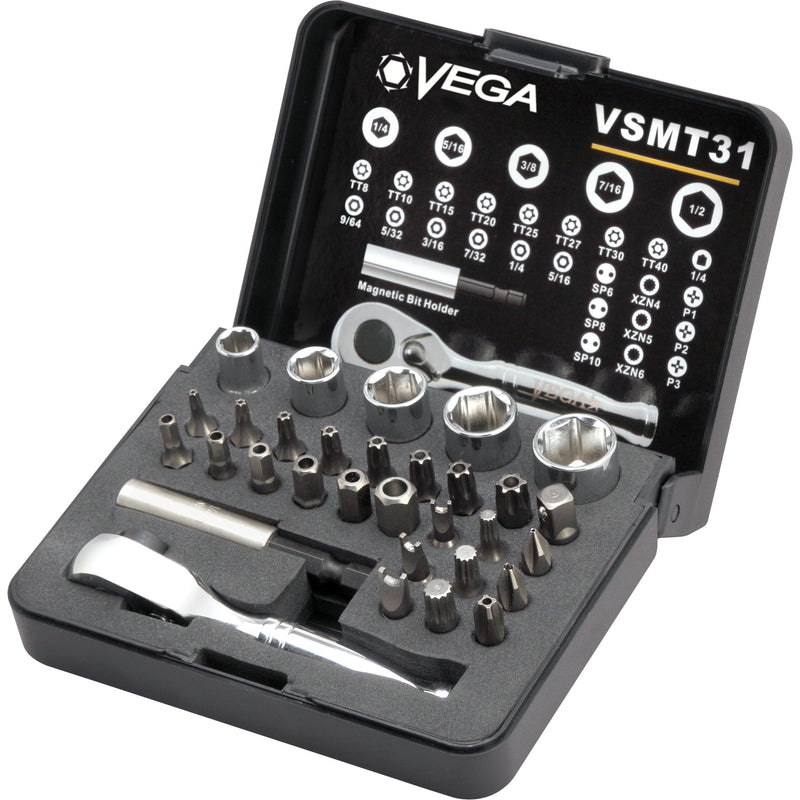 Tamper Proof Bit, Socket & Ratchet Set