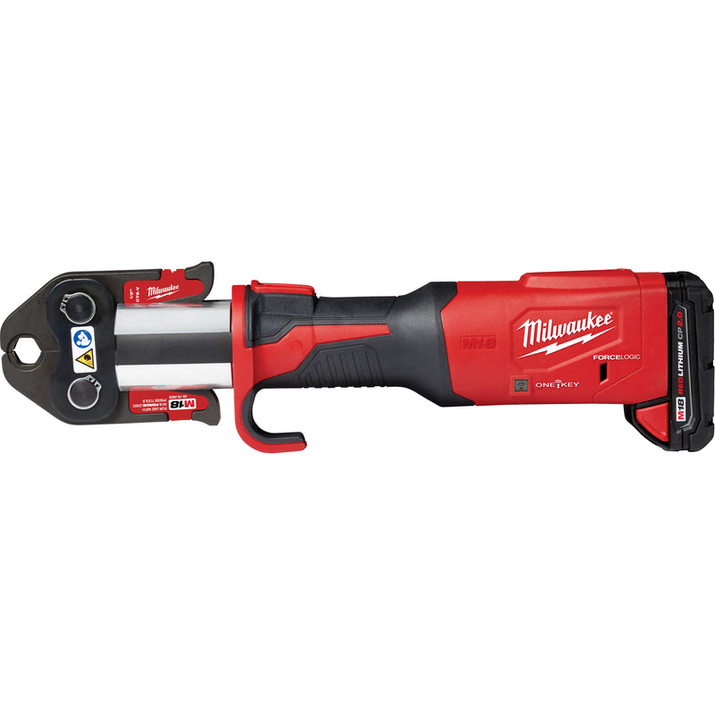 M18™ Force Logic™ Press Tool with One-Key™ & CTS Jaws Kit, 1/2" - 2", Power Driven