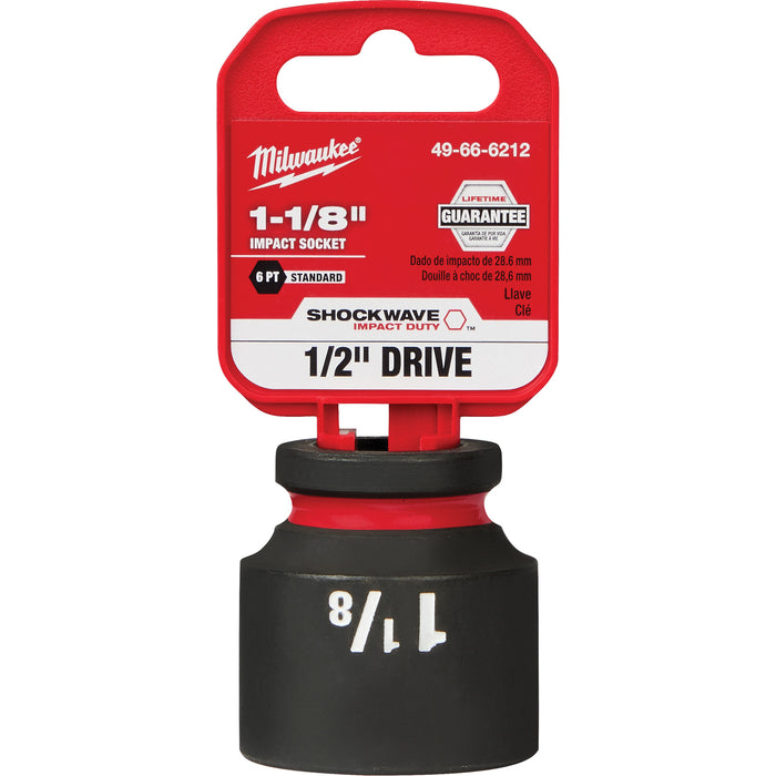 Shockwave™ Impact Duty™ Socket, Power, 1-1/8", 1/2" Drive, 6 Points