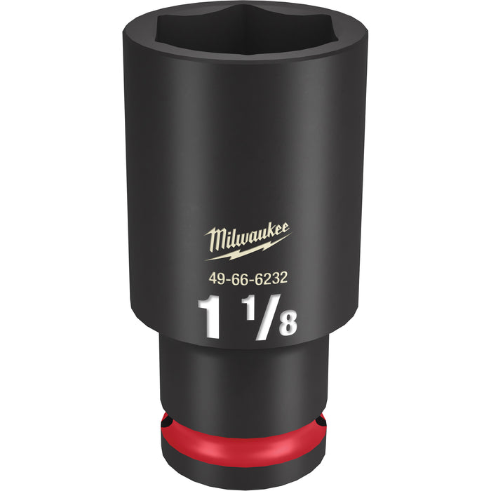 Shockwave™ Impact Duty™ Socket, Power, 1-1/8", 1/2" Drive, 6 Points, Deep