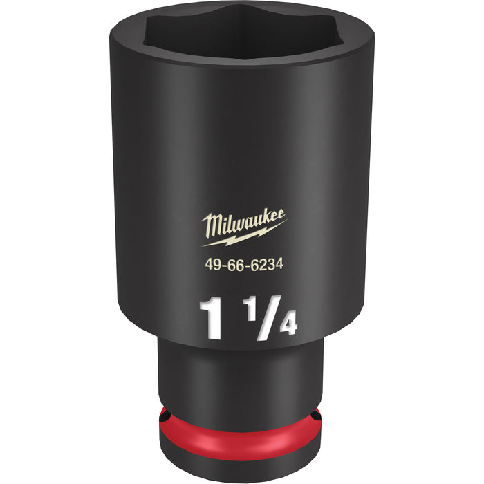 Shockwave™ Impact Duty™ Socket, Power, 1-1/4", 1/2" Drive, 6 Points, Deep