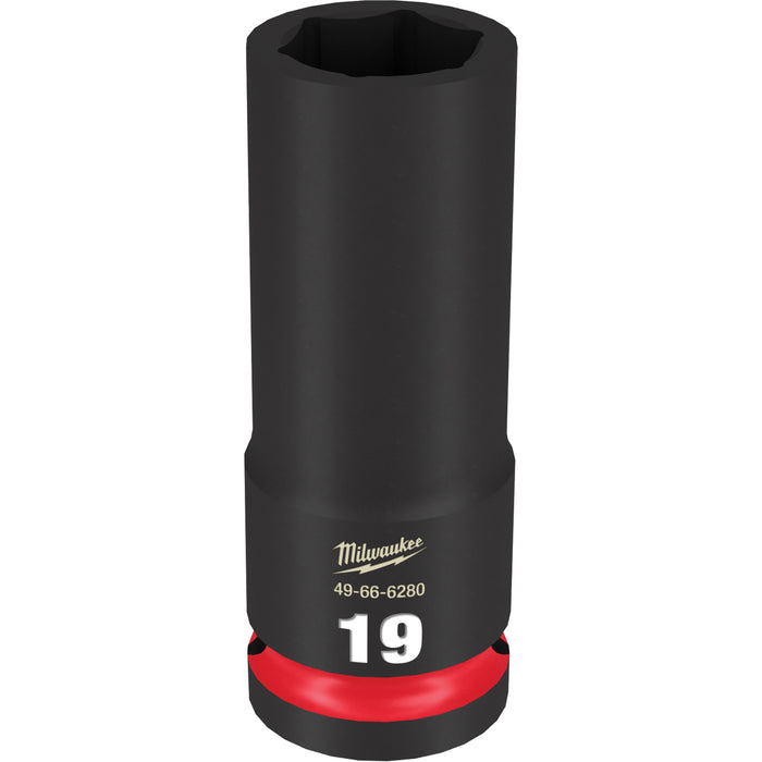 Shockwave™ Impact Duty™ Socket, Power, 19 mm, 1/2" Drive, 6 Points, Deep