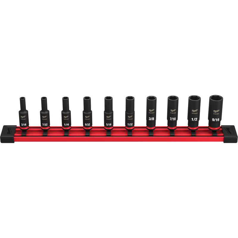 Shockwave™ Impact Duty™ SAE 6 Point Socket Set, 14 Pcs, Impact, 1/4" Drive Size, Deep