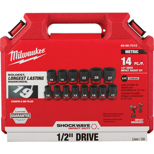 Shockwave™ Impact Duty™ Metric 6 Point Socket Set