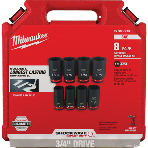 Shockwave™ Impact Duty™ SAE 6 Point Socket Set