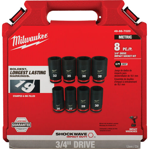 Shockwave™ Impact Duty™ Metric 6 Point Socket Set