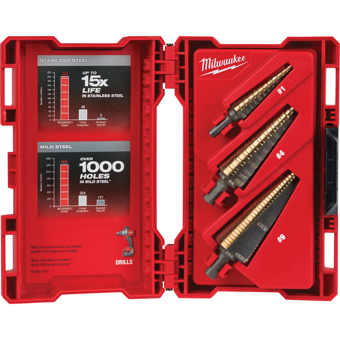 Step Drill Bit Set