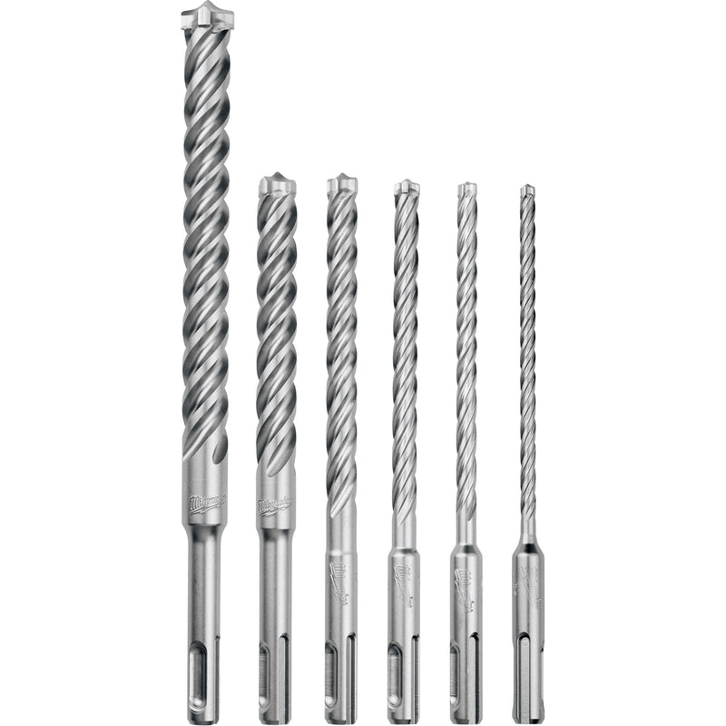 MX4™ 4-Cutter Rotary Hammer Drill Bit Kit, 6 Pieces, Carbide