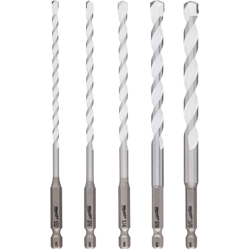 Shockwave™ Multi-Material Drill Bit Set, 5 Pieces, Carbide