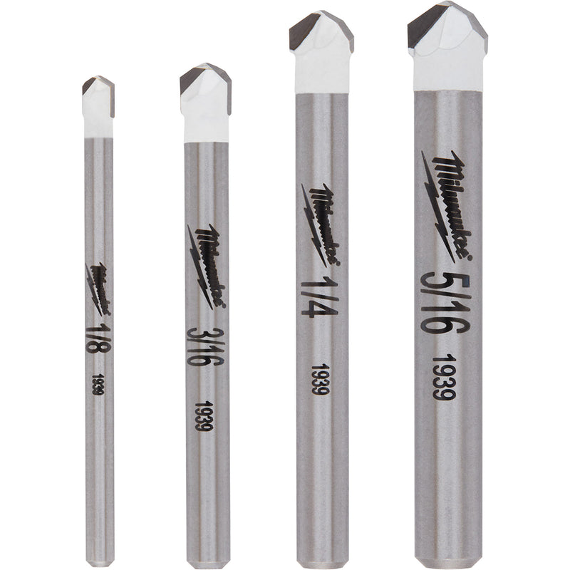 Natural Stone Bit Set, 4 Pieces, Carbide