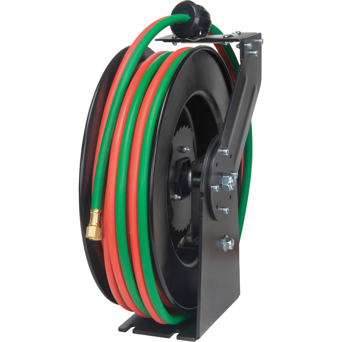Welding Hose Reel, Welding Gases, 1/4" x 50', Single Hose, 300 psi