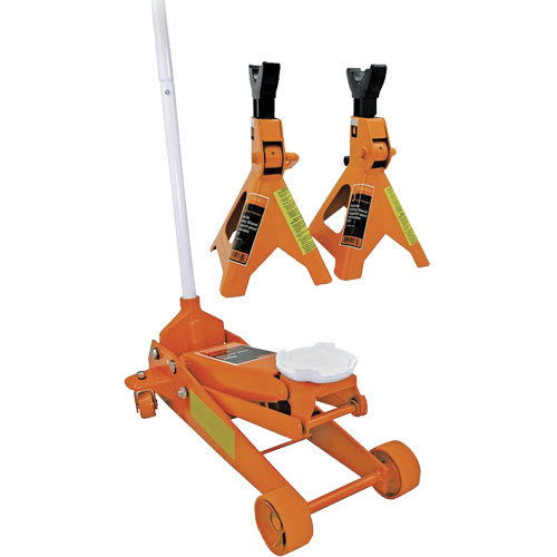 Service Jack with 3-Ton Vehicle Stands