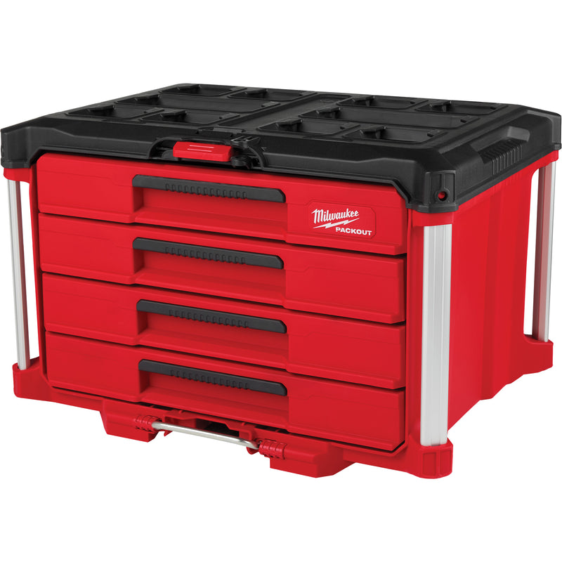 PackOut™ 4-Drawer Tool Box, 16-3/10" x 22-1/5" x 14-3/10", Red