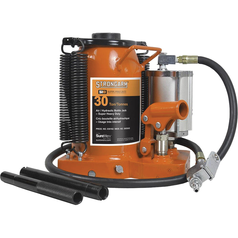 Air Assist Bottle Jacks, 30 Ton(s), Air Hydraulic