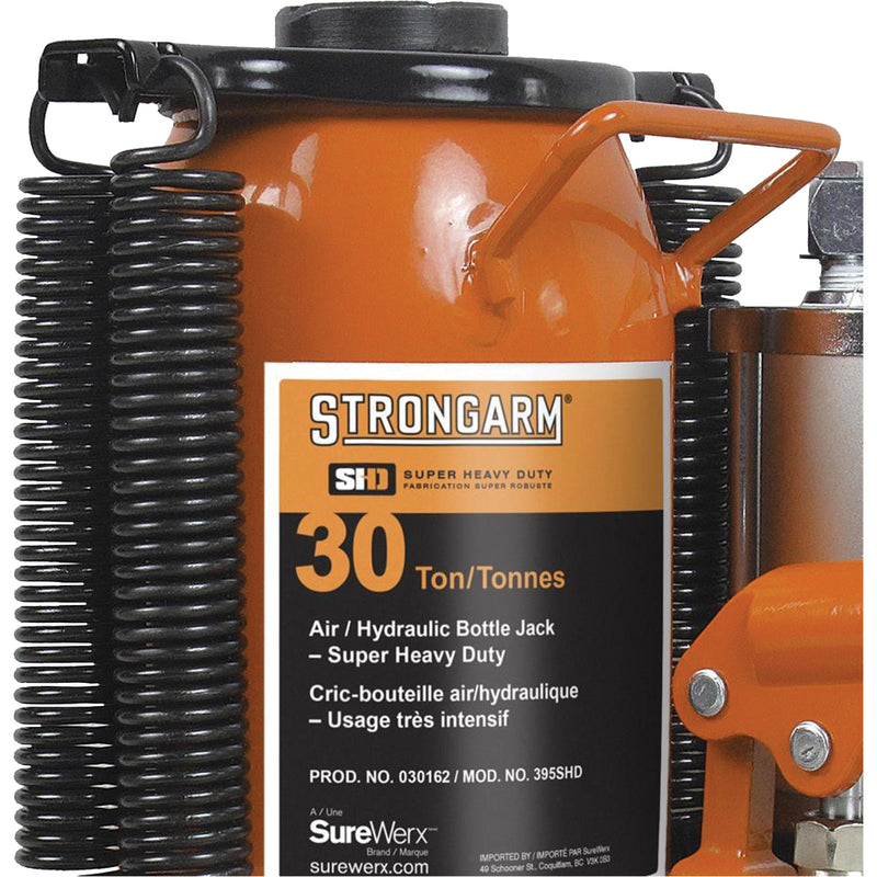 Air Assist Bottle Jacks, 30 Ton(s), Air Hydraulic
