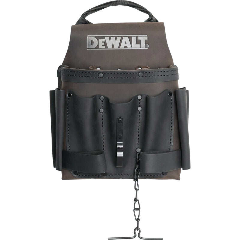 Electrician Tool Pouch, Multiple Tool Holder, Leather, 8 Pockets