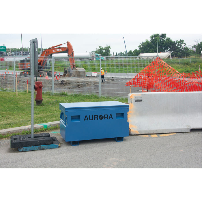 Jobsite Tool Box, 60" x 24" x 27-1/2", Steel, Blue