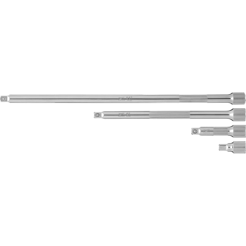 Drive Extension Set, 3/8" Drive, Chrome Finish, 4 Pcs