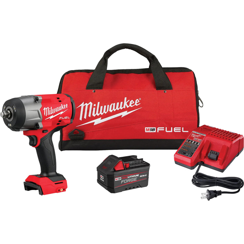 M18 Fuel™ High Torque Impact Wrench with Friction Ring RedLithium™ Forge™ Kit, 18 V, 1/2" Socket