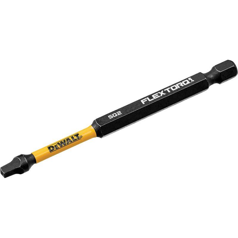 FLEXTORQ® Impact Ready Screwdriver Bit, Square, #2 Tip, 1/4" Drive Size, 3-1/2" Length