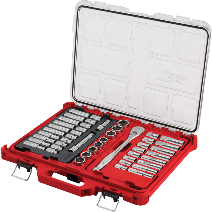 Ratchet & Socket Set with PACKOUT™ Low-Profile Organizer