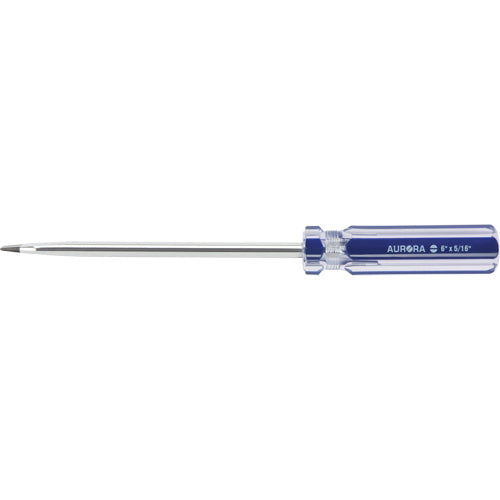 Blue Transparent Striped Slotted Screwdriver