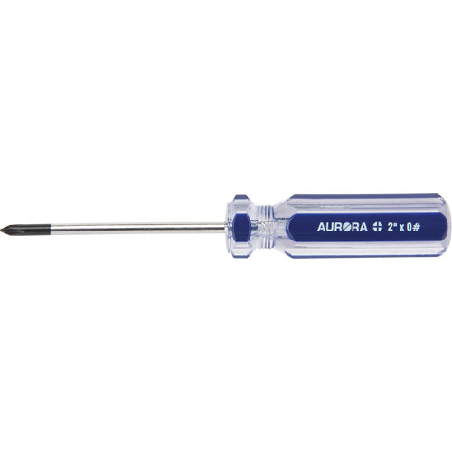 Blue Transparent Striped Philips Screwdriver