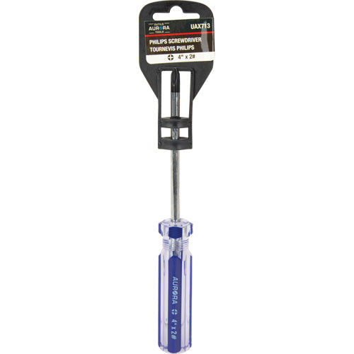 Blue Transparent Striped Philips Screwdriver