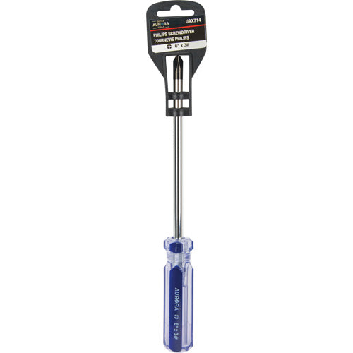 Blue Transparent Striped Philips Screwdriver