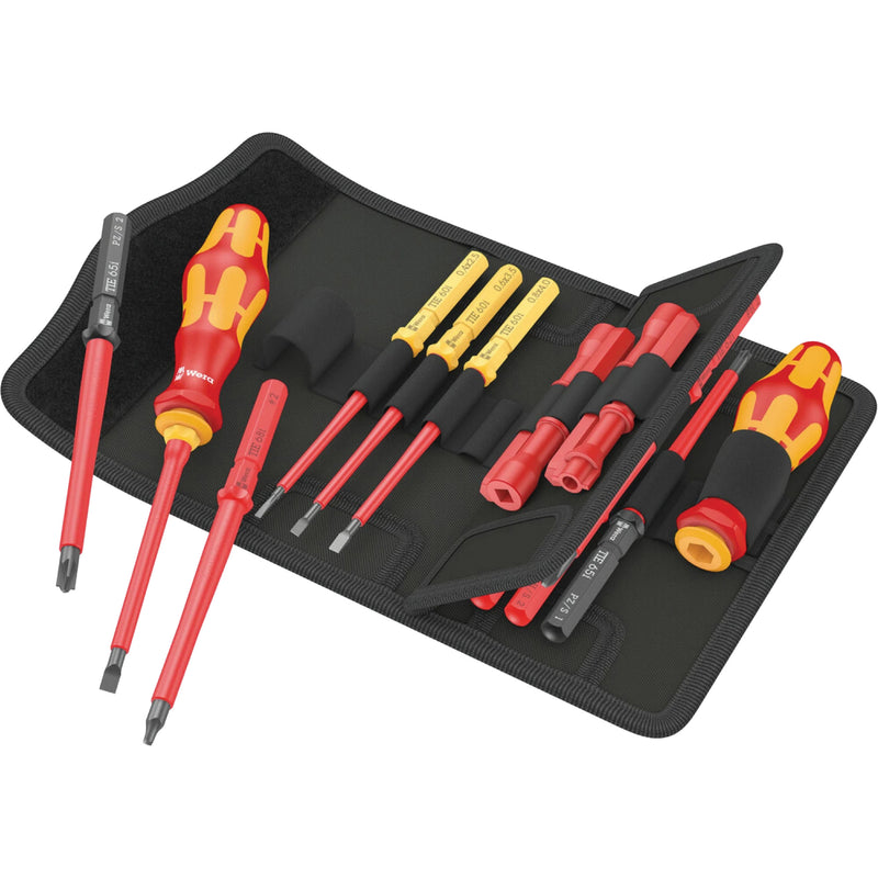 Insulated Screwdriver Set for Slotted Screws, 1000 V, 18 Pcs