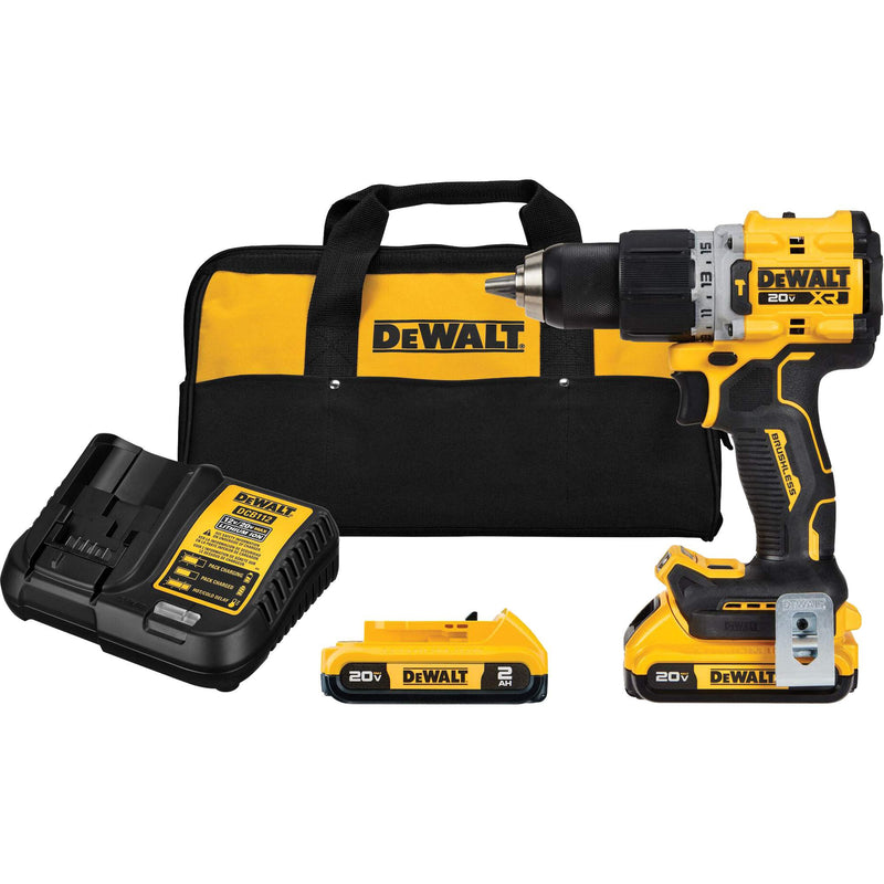 20V MAX* XR® Brushless Cordless Hammer Drill/Driver Kit, 1/2" Chuck, 20 V