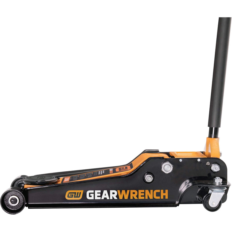 Low Profile Floor Jack, 3.5 Ton(s) Capacity, 3-3/4" Lowered, 21-3/4" Raised, Manual Hydraulic