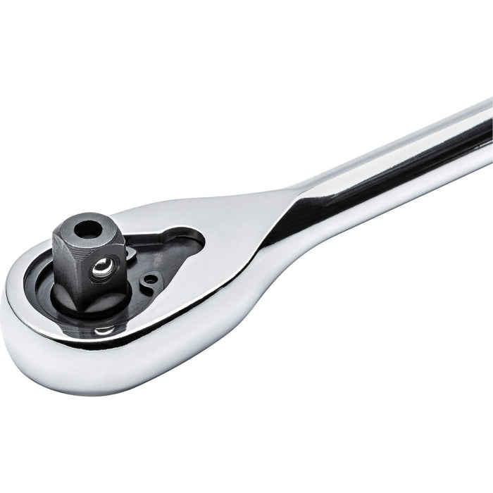 72-Tooth Quick Release Teardrop Ratchet, 3/8" Drive, Ergonomic Handle