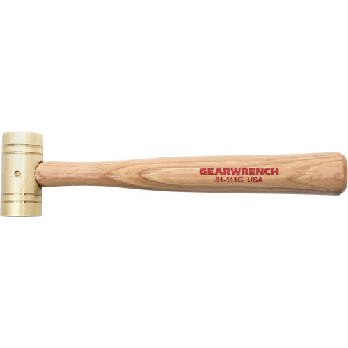 Brass Hammer with Hickory Handle