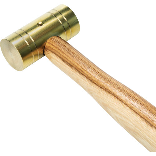 Brass Hammer with Hickory Handle