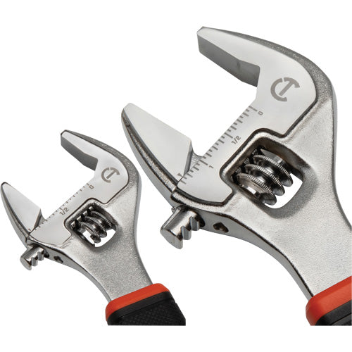 Quick-Fit-Jaw Adjustable Wrench Set