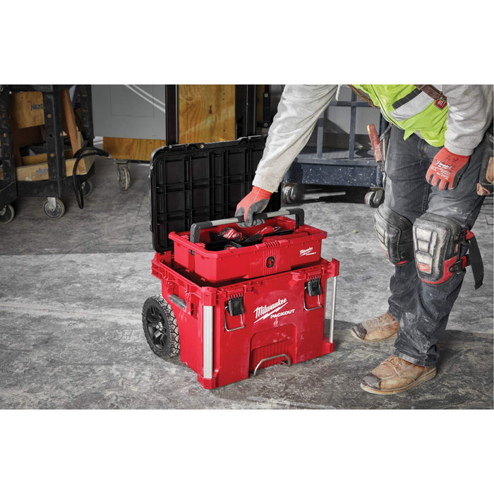 PACKOUT™ Rolling Tool Box, 18" x 22" x 19-1/2", Black/Red