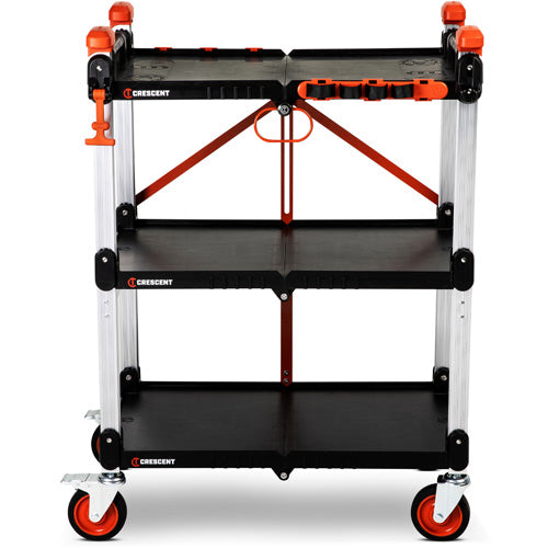 SITERUNNER 3-Shelf Folding Jobsite Cart